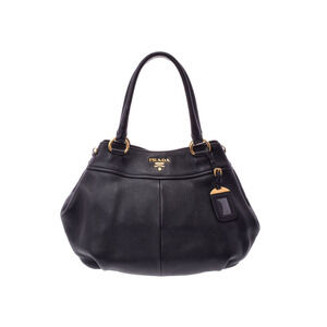 Prada Black Vitello Daino leather Sacca Manici shoulder bag